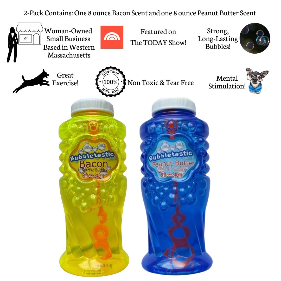 ベーコンとピーナッツバターの香り付きシャボン玉 犬用 バブルタスティック Amazon.co.jp: ベーコンとピーナッツバターの香り付きシャボン玉 犬用